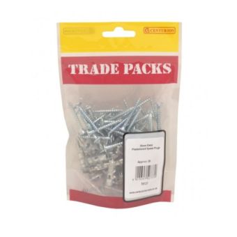 35mm Metal Plasterboard Speed Plugs (pack of 35)