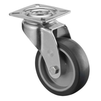 Transport Castor 75mm swivel 60kg Grey