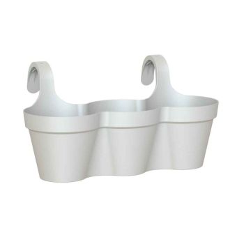 Light Grey Triple Balcony Trough - 54cm