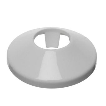 Trojan White Plastic Pipe Rosettes 18mm – Neat Pipe Cover for Radiators & Plumbing