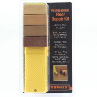 Trojan Professional Floor Repair Hardwax Kit - Medium–Dark | Durable Wood & Laminate Repairs