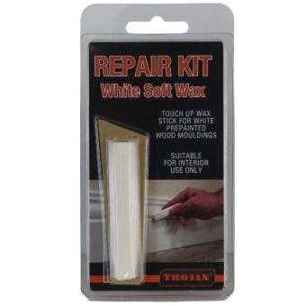 Trojan White Soft Wax Repair Stick | Quick Touch-Ups for Painted Wood & Mouldings