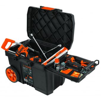 Truper Plastic Tool Box 23 with Wheels
