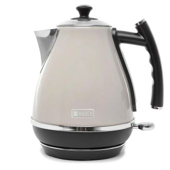 Haden Cotswold Putty Kettle – 1.7L Stainless Steel Electric Kettle 3000W with Traditional Retro Design