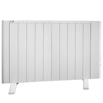 De Vielle WiFi Smart Radiator 1500W White – App Controlled Electric Heater with LCD Display and 7-Day Timer