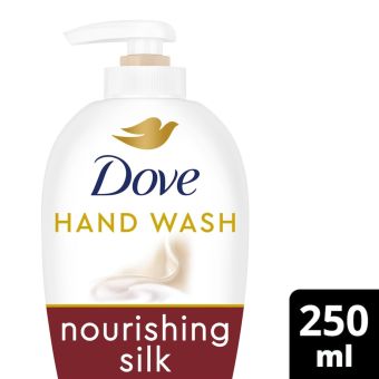 Dove Fine Silk Hand Wash 250ml – Moisturising Liquid Soap with ¼ Moisturising Cream and Blue Orchid Fragrance