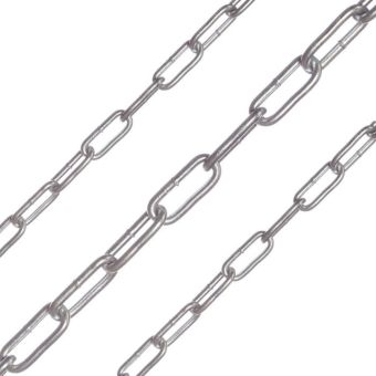 Bright Zinc Plated Steel Chain 8x32mm – Heavy Duty Link Chain I Price per Metre