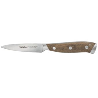 Metaltex Heritage Paring Knife with Hardened Stainless Steel Blade and Pakka Wood Handle