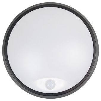 Cobra PIR Slimline Round LED CCT Bulkhead with 3 Interchangeable Trims – 10W, IP65, Selectable Colour Temperature