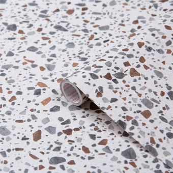 D-C-Fix Terrazzo Self-Adhesive Vinyl Contact Film 45cm x 2m – Multicolour Stone Effect