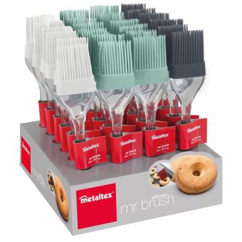 Metaltex Mr. Brush Silicone Pastry Brush – 22cm Heat Resistant with Assorted Colours