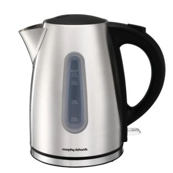 Morphy Richards 1.7L Stainless Steel Jug Kettle – Rapid Boil Cordless Kettle with 360° Base