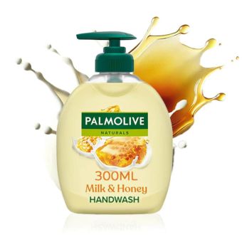 Palmolive Naturals Handwash Milk & Honey 300ml – Nourishing Liquid Soap with Vitamin E
