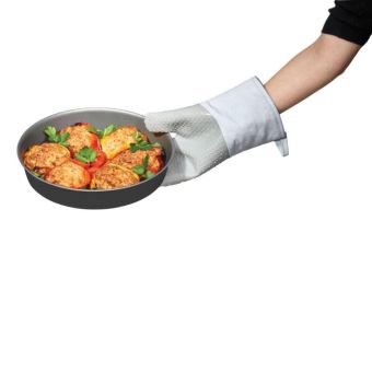 Metaltex Heat Resistant Kitchen Glove – 32cm Cotton and Silicone Protection