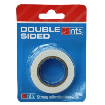 NTS Double-Sided Tape 15mm x 5m – Strong Adhesive Mounting Tape