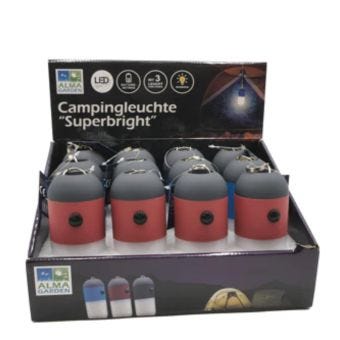 Superbright 8 SMD LED Camping Lantern Battery Operated Light 14cm