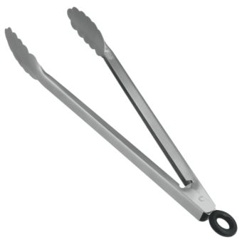 Metaltex Multipurpose Locking Tongs – 34cm Stainless Steel Kitchen Tool