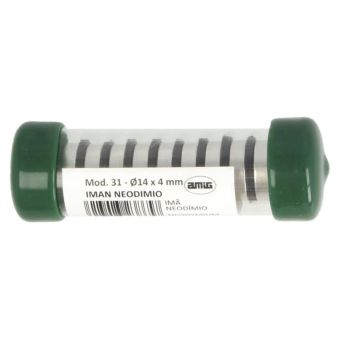 Round Neodymium Magnet – N35 Nickel-Plated High Strength Magnets - Pack of 10