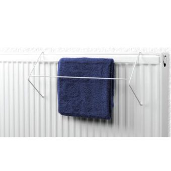 Ashley 3 Pack of Radiator Airers – Strong 2-Bar Drying Racks with Non-Scratch End Caps