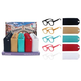 Reading Glasses Venetië Assorted Rubber Frame Readers in Multiple Colours and Strengths +1.50 to +3.50