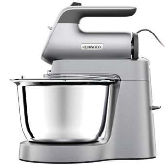 Kenwood QuickMix Chefette HMP54.000SI Stand Mixer Silver – 650W Hand and Stand Mixer with 3.5L Bowl