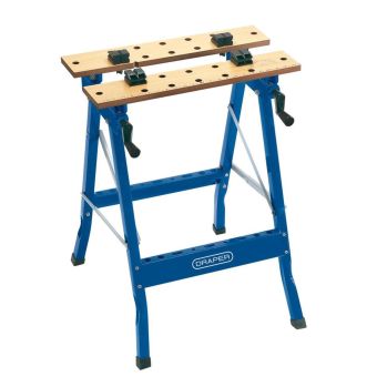 Draper Fold Down Portable Workbench with Dual Clamping Action and MDF Worktop 605 x 640 x 785 mm