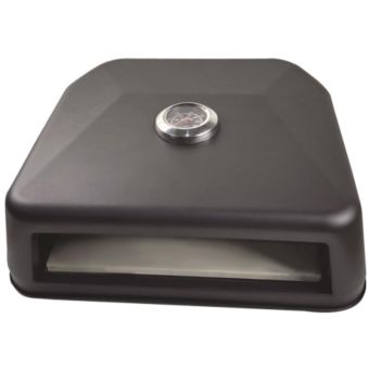 Redwood Outdoor Grill Top Pizza Oven with Built-in Thermometer and Pizza Stone for BBQ Gas and Charcoal Use