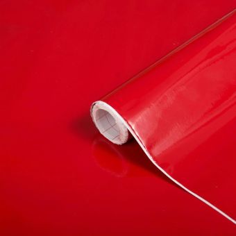 D-C-Fix Glossy Red Self-Adhesive Vinyl 67.5cm x 2m