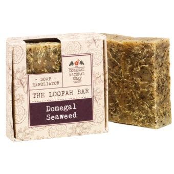 Donegal Seaweed Loofah Natural Soap I Handmade Irish Soap with Lime, Sage and Rosemary Essential Oils