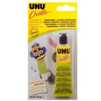UHU Creativ Foam & Rubber Adhesive 33ml – Flexible Craft Glue
