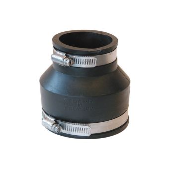 Unequal ends for joining PVC pipes to cast iron/plastic pipes - 4" to 3"