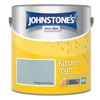 Johnstones Kitchen Matt Paint - Vintage Duck Egg 2.5L