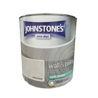 Johnstones Wall & Ceiling Soft Sheen Paint - Venice Grey 2.5L