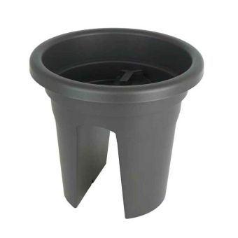 Venezia Balcony Pot Anthracite - 30cm