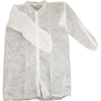 Visitor's Polypropylene Lab Coat - Size M