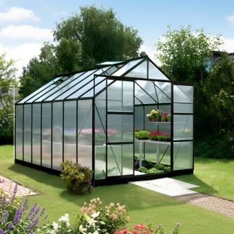 The Vitavia Jupiter 8ft x 14ft Black Finish - Polycarbonate