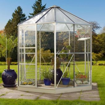 The Hera 7ft x 8ft Silver - Toughened Glass