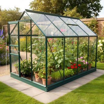 The Venus 6 x 8 (1.93 x 2.57m) Green - Standard Glass