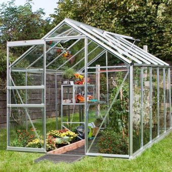 The 6ft x 10ft Silver Finish - Standard Glass