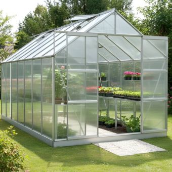 The Vitavia Jupiter 8ft x 14ft Silver Finish - Polycarbonate