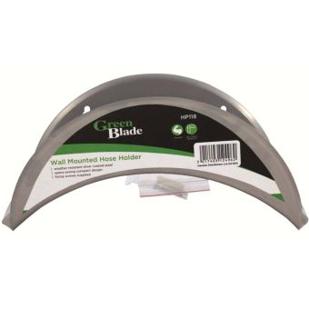 Green Blade Wall Mounted Hose Holder I Steel Garden Hose Storage