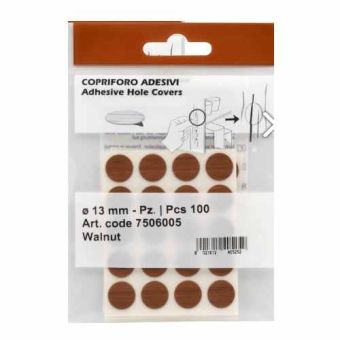 Walnut adhesive cap - 100 pack