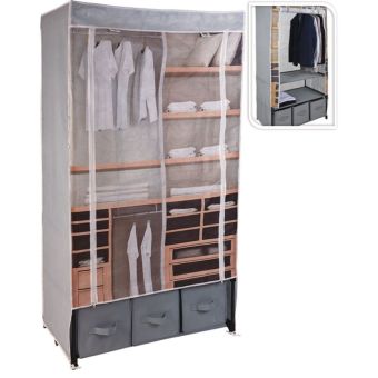 Wardrobe with print - 160cm x 88cm x 50cm