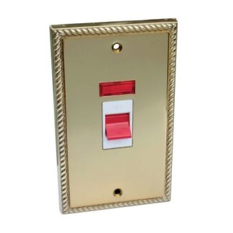 CED 45A Georgian Brass Tall Cooker Switch