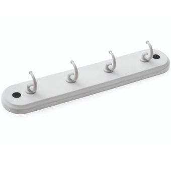 White 4 Hook Key Rack – Stylish & Practical Key Storage