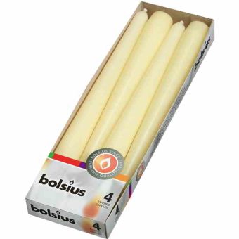 Bolsius Tapered Dinner Candles - Pack of 4