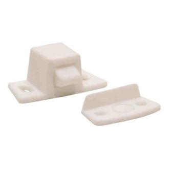 27mm White Nylon Rocker Catch (Pack of 2)