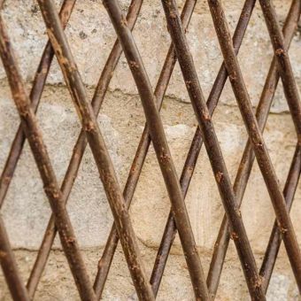 Willow Expanding Trellis 1.8m x 0.9m Natural Garden Climbing Support
