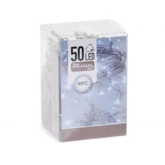 White LED 50pc Battery Wire Lights