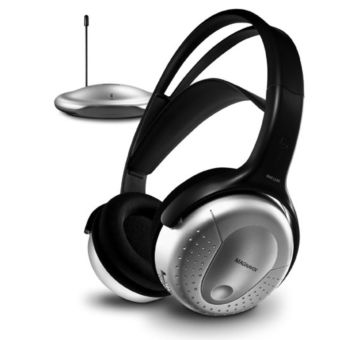 Magnavox MHC1100 FM Wireless Headphones | Up to 100m Range | 40mm Drivers